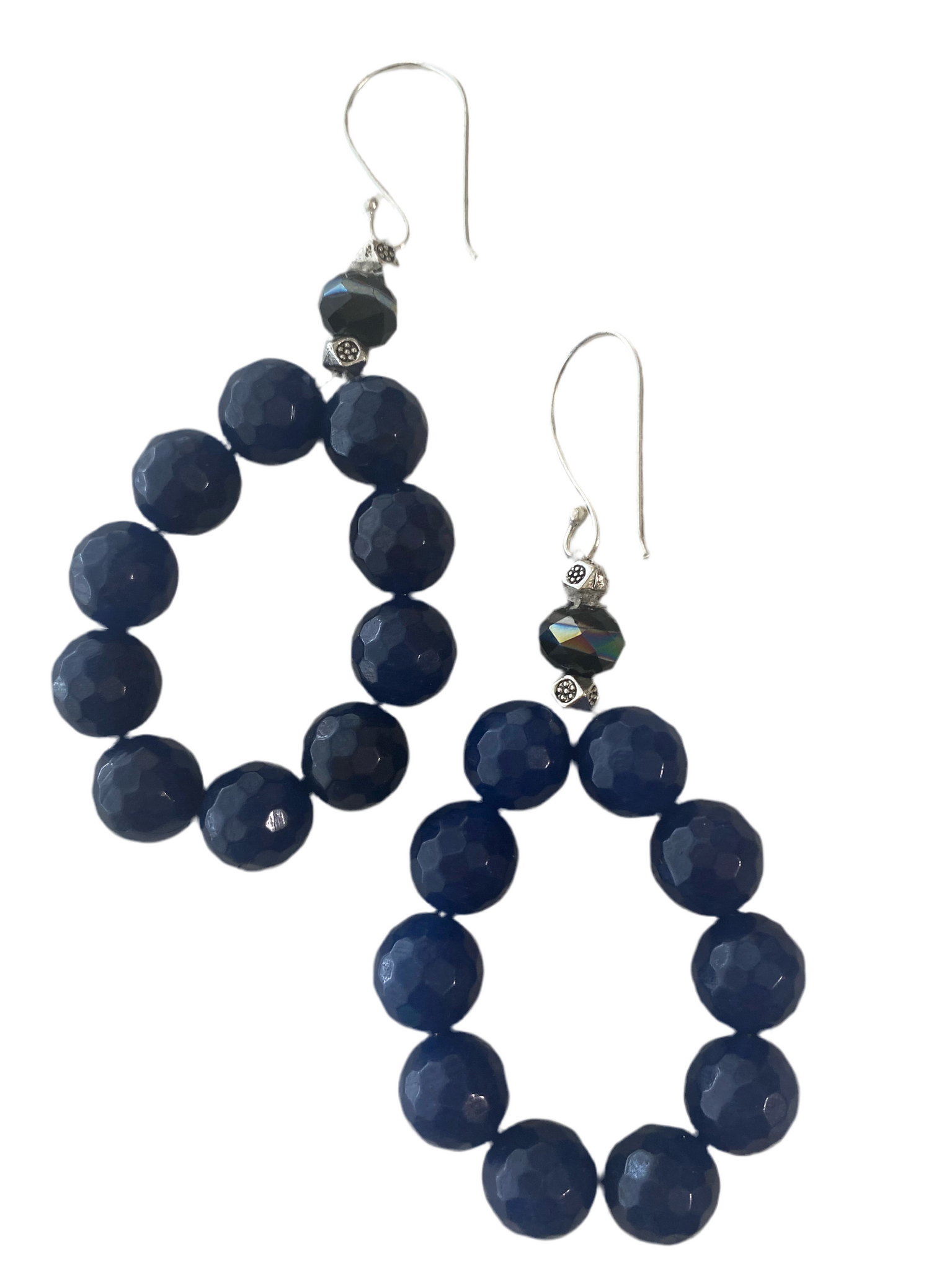 Jaded Navy Earrings