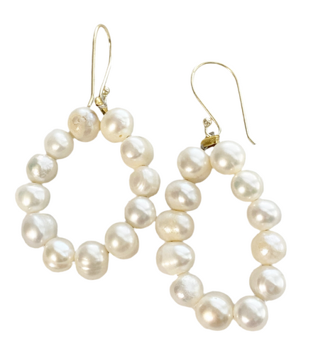 Circle of Pearls Earrings