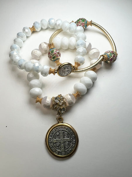 Saint Benedict White Knight