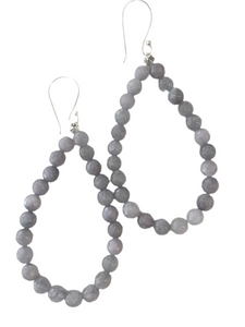 Light gray earrings. 