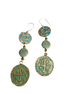 St. Benedict Patina Earrings