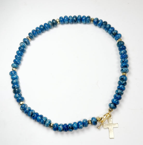 Handmade gemstone statement necklace by Michael Gabriel Designs