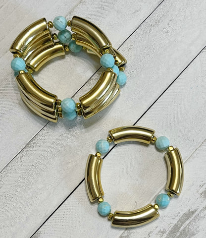 Gold & Turquoise