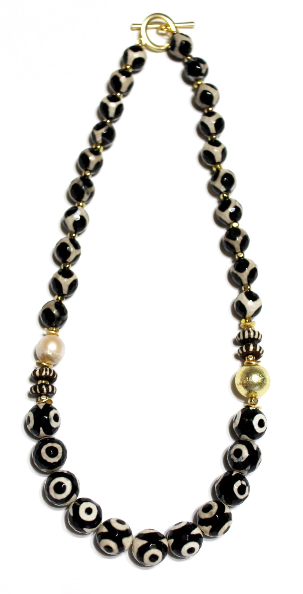 macy’s black Delilah necklace, handmade Tibetan necklace, Michael Gabriel Designs
