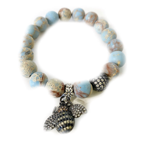 Aqua terra bracelet, bumblebee bracelet, Michael, Gabriel Designs