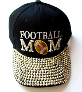 Raccoons - Football Mom Cap - Black