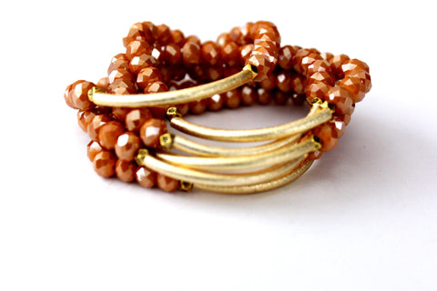 Harvest Stack Bracelet, Fall Bracelets, handmade bracelets, Michael Gabriel Designs