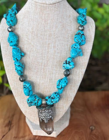 Large Tibetan Turquoise Necklace