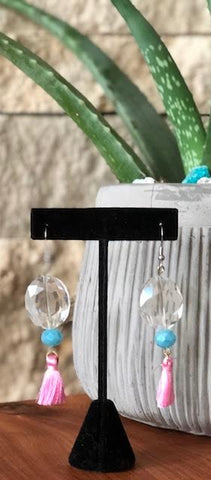 Pink Blue & You Earring